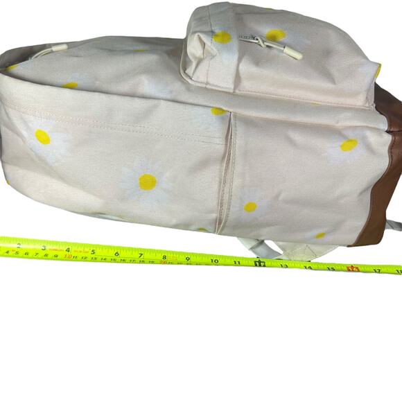 HERSCHEL SUPPLY CO. CLASSIC XL BIRCH DAISY/TAN LEATHER BACKPACK 30L - Picture 13 of 16